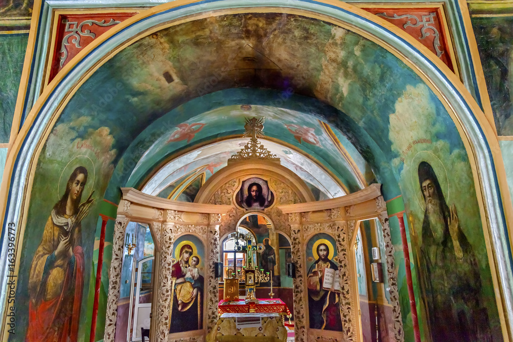 Ancient Mosaics Icons Screen Rectory Saint Michael Vydubytsky Monastery Kiev Ukraine