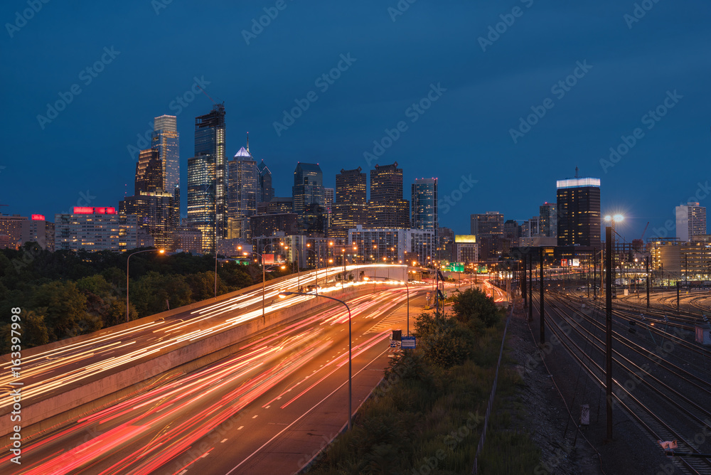 Philadelphia at night