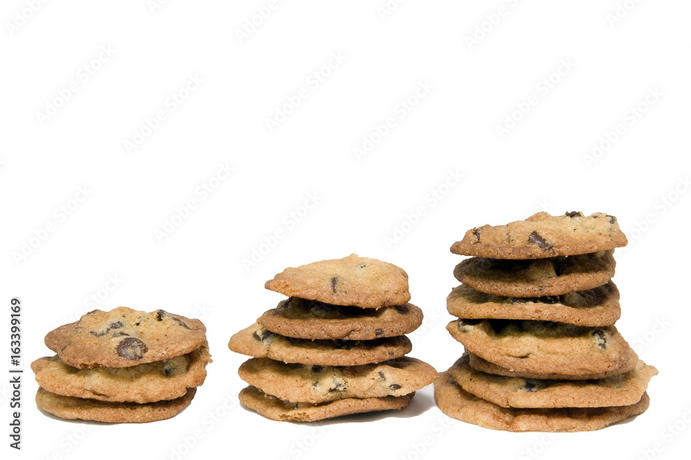 Homemade chocolate cookies. Isolated. Homemade chocolate cookies. Isolated.