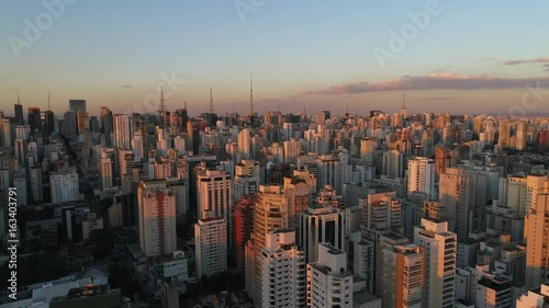 Aerial View of Sao Paulo city, Brazil