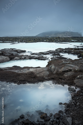 Iceland, Blue lagoon landscape © evannovostro