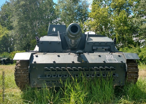 German tank of the Second World War at the exhibition near Voronezh.