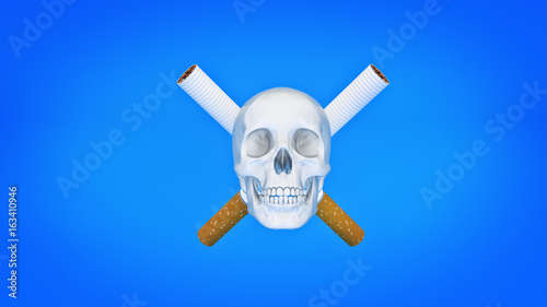 concept No smoking. 3d rendering