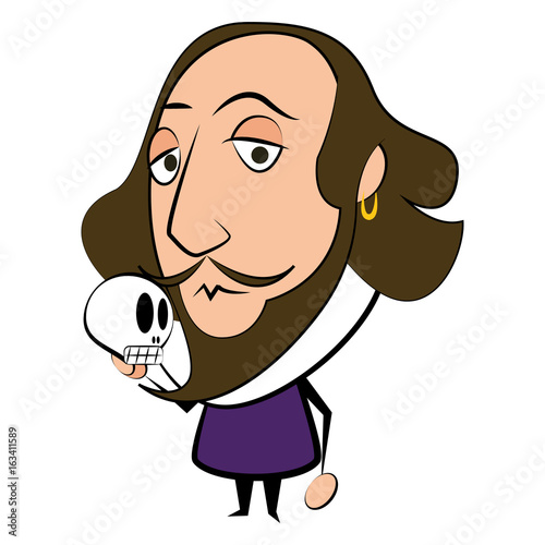 Canvas-taulu Isolated Shakespeare character