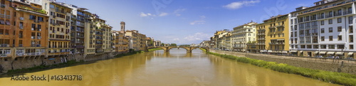 Arno river and old bridge in Florence  Firenze  Italia
