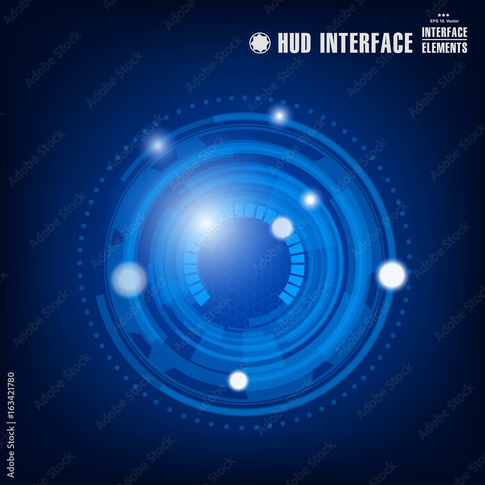 Futuristic virtual graphic touch user interface, HUD Futuristic virtual graphic touch user interface, HUD