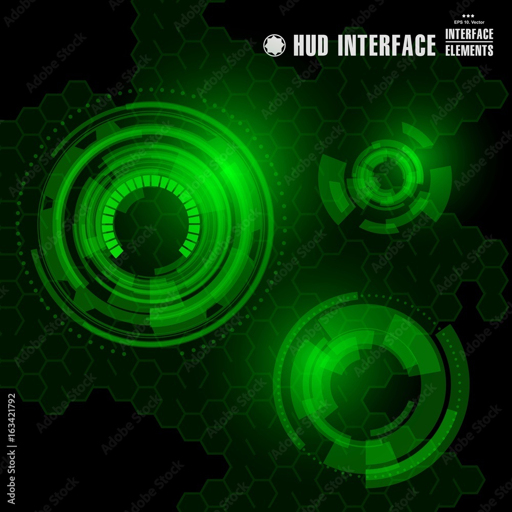 Futuristic virtual graphic touch user interface, HUD Futuristic virtual graphic touch user interface, HUD