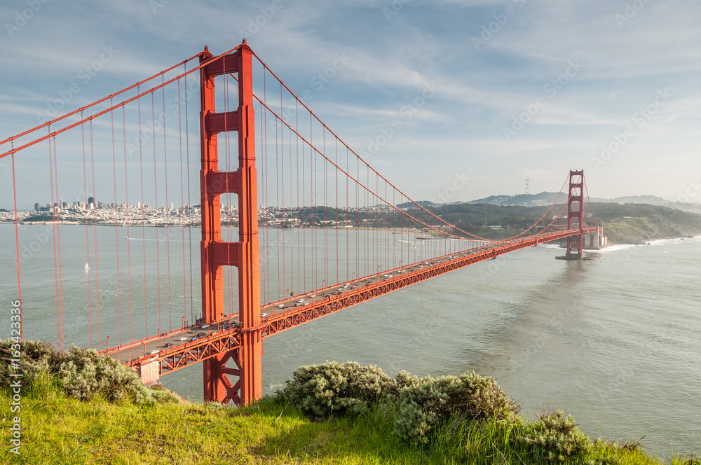 Golden Gate Bridge with a view of San Francisco Golden Gate Bridge with a view of San Francisco