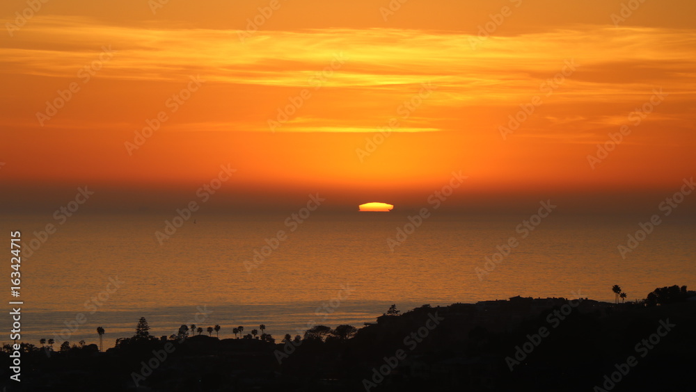 Naklejka premium Pacific Coast sunset