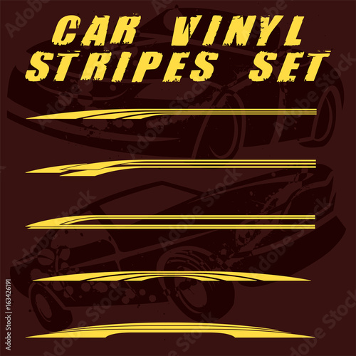 Tribal and cool Car stripe set top print on vinyl and adhesive on vehicle