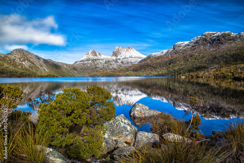 Fototapeta Naklejka Na Ścianę i Meble -  Cradle Mountain, Central Highlands region of the Australian state of Tasmania. The mountain is situated in the Cradle Mountain-Lake St Clair National Park