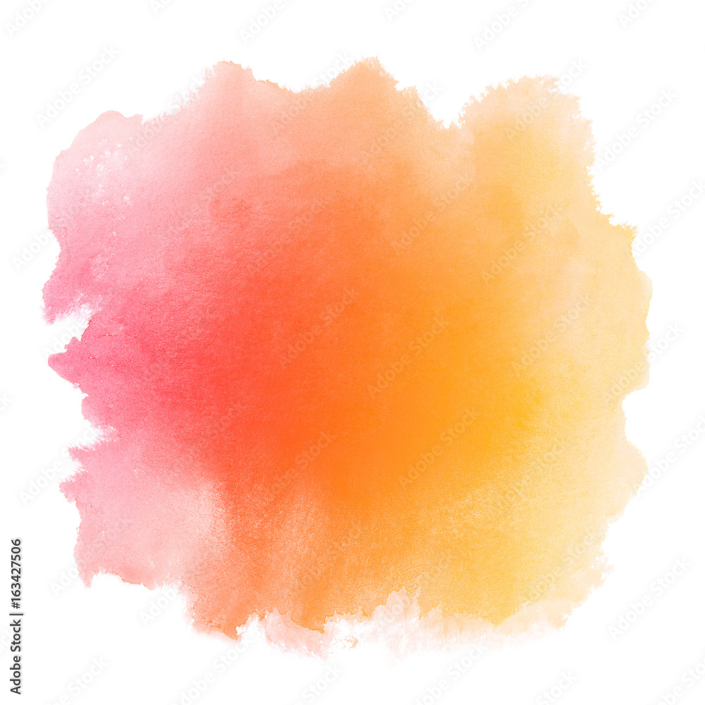 Abstract colorful hand draw water color background