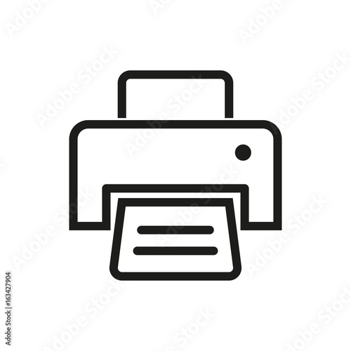 Printer vector icon.