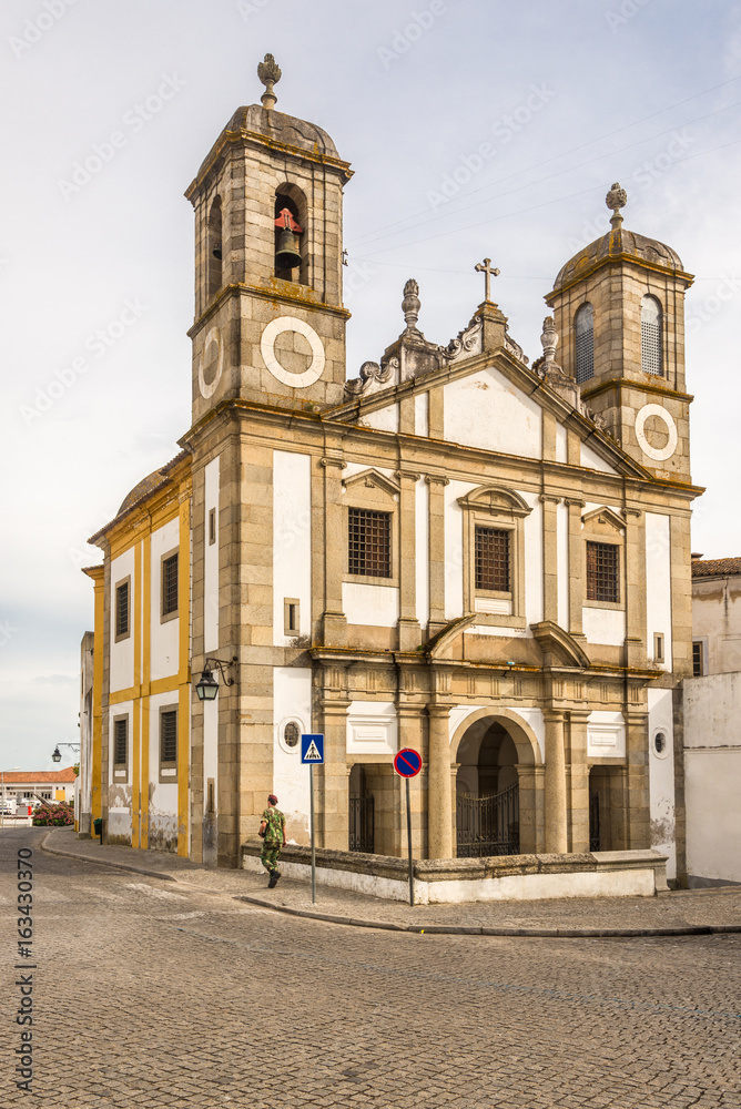View at the church of Senhor Jesus da Pobreza in Evora ,Portugal