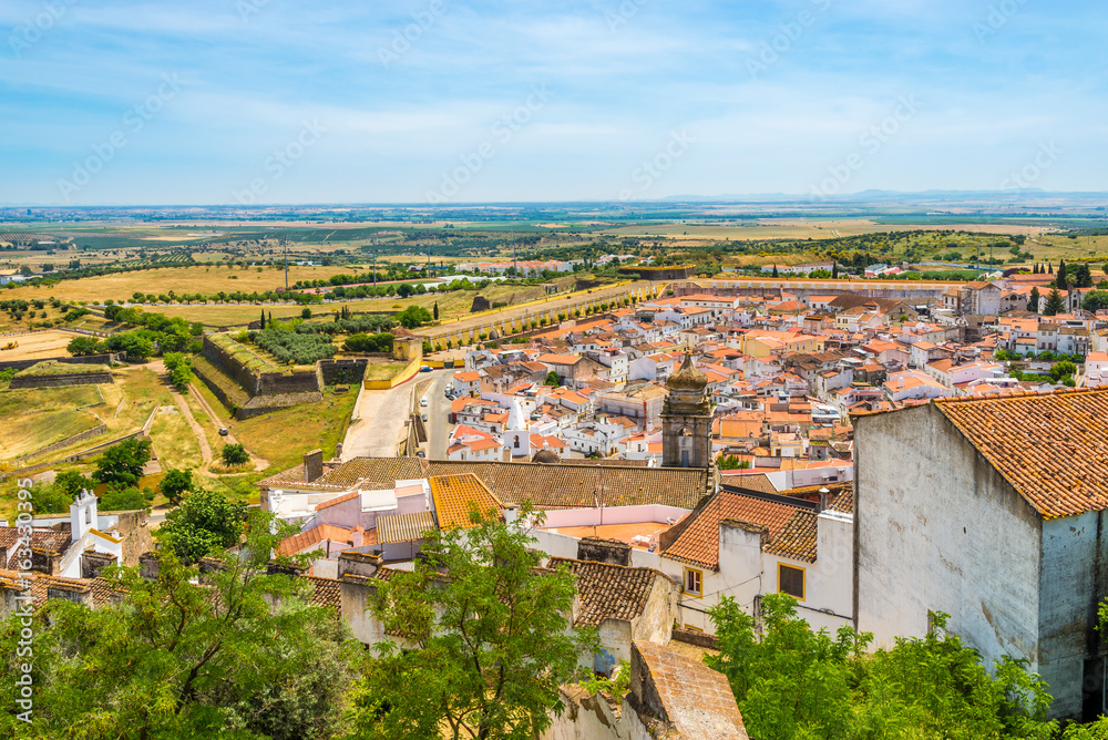 View of the surroundings of the old town of Elvas - Portugal