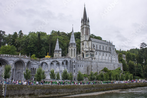 The Sanctuary of Our Lady of Lourdes, a destination for pilgrimage in France famous for the reputed healing power of its water.