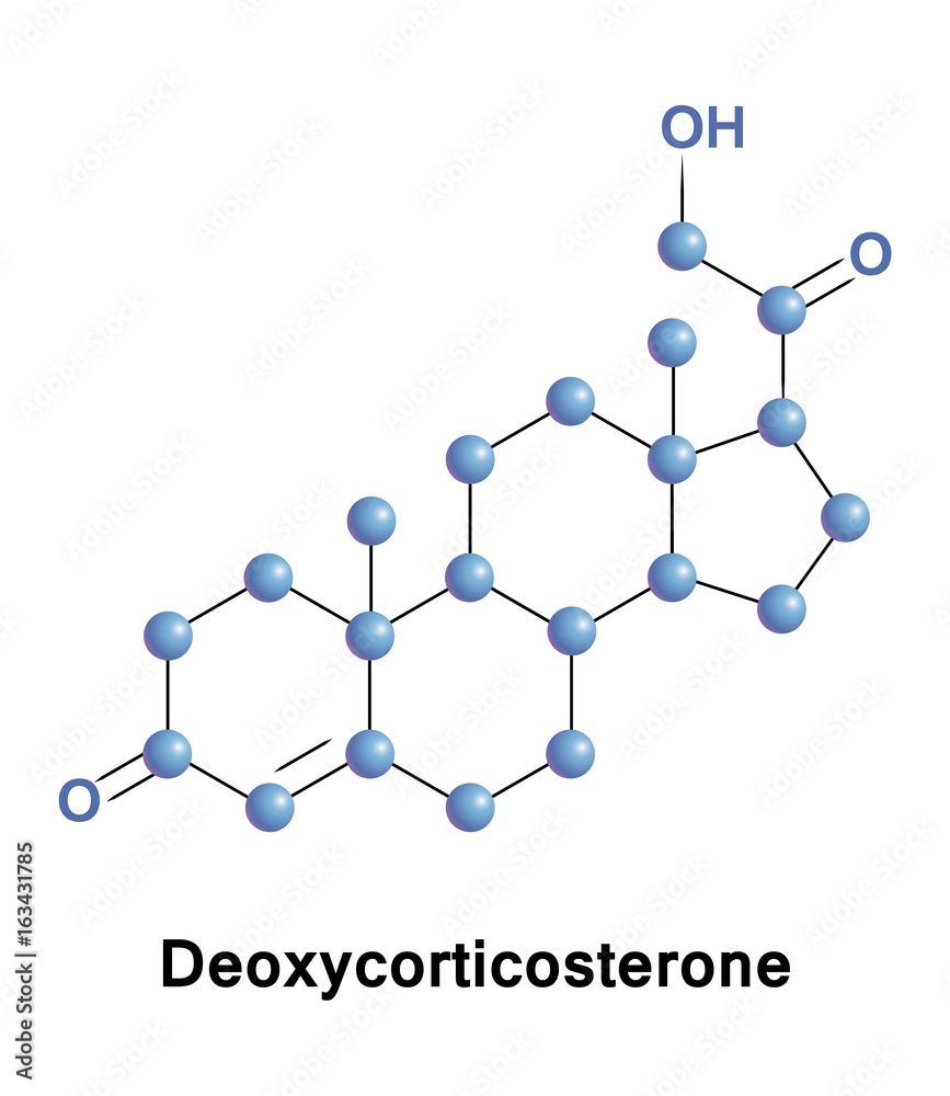 Deoxycorticosterone is a steroid hormone produced by the adrenal gland that possesses mineralocorticoid activity and acts as a precursor to aldosterone Deoxycorticosterone is a steroid hormone produced by the adrenal gland that possesses mineralocorticoid activity and acts as a precursor to aldosterone