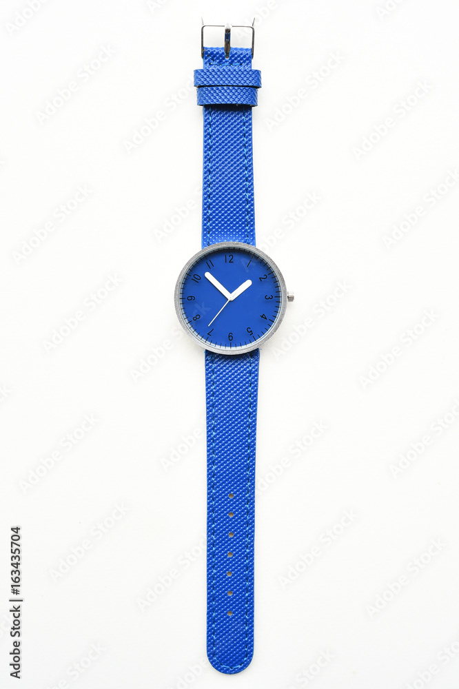 Blue wristwatches isolated on white background Blue wristwatches isolated on white background
