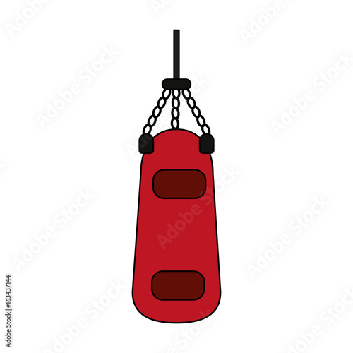 heavy bag over white background vector illustration