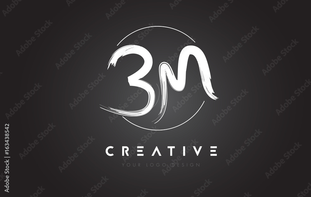 BM Brush Letter Logo Design. Artistic Handwritten Letters Logo Concept. BM Brush Letter Logo Design. Artistic Handwritten Letters Logo Concept.
