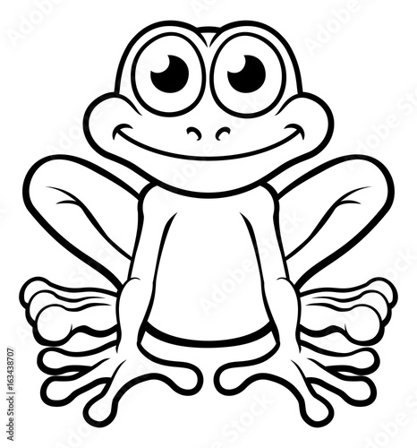 Frog Cartoon Character Stock Vector | Adobe Stock