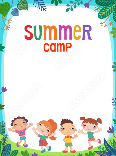 Summer poster. Vector illustration.