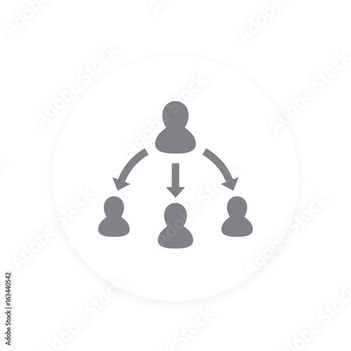 delegation icon, pictogram