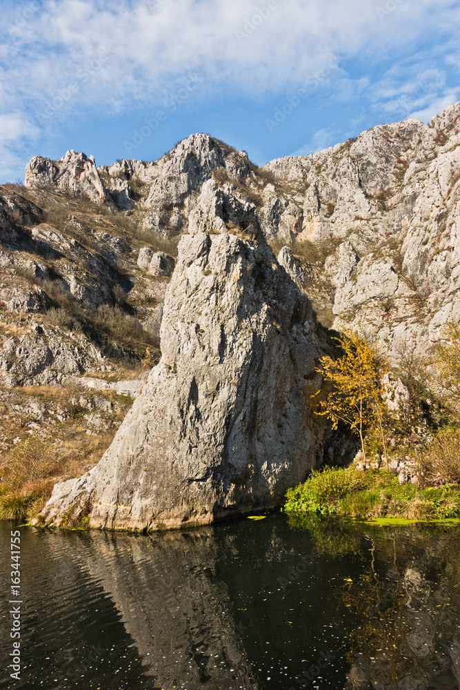 Autumn landscape of Nisevacka gorge in east Serbia Autumn landscape of Nisevacka gorge in east Serbia