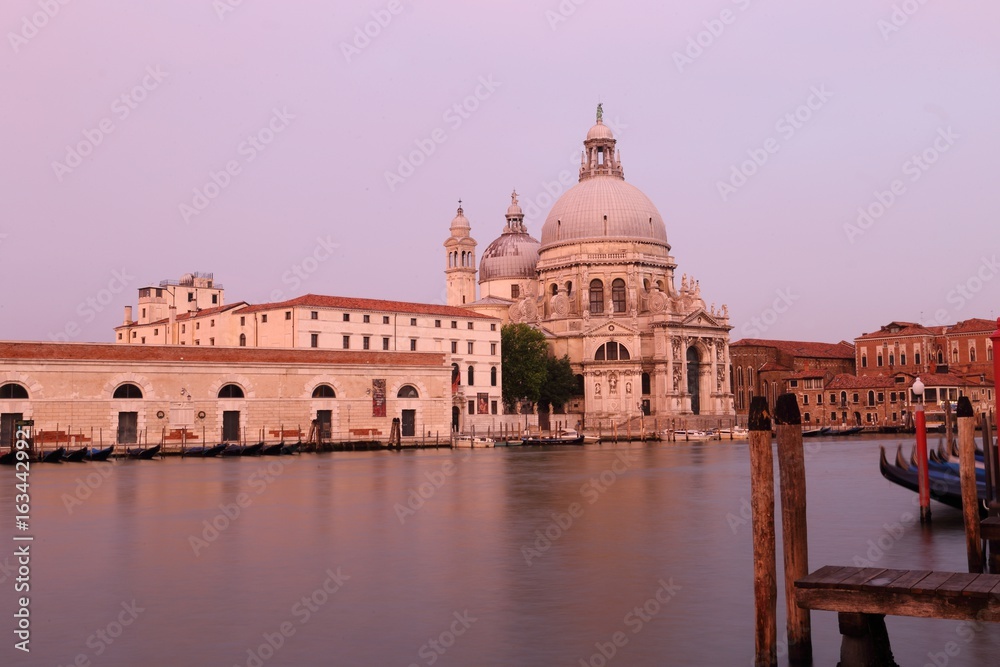 Basilica di Santa Maria della Salute on the giudecca Canal in Venice in Italy