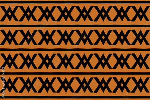 Brown cris cross tribal pattern