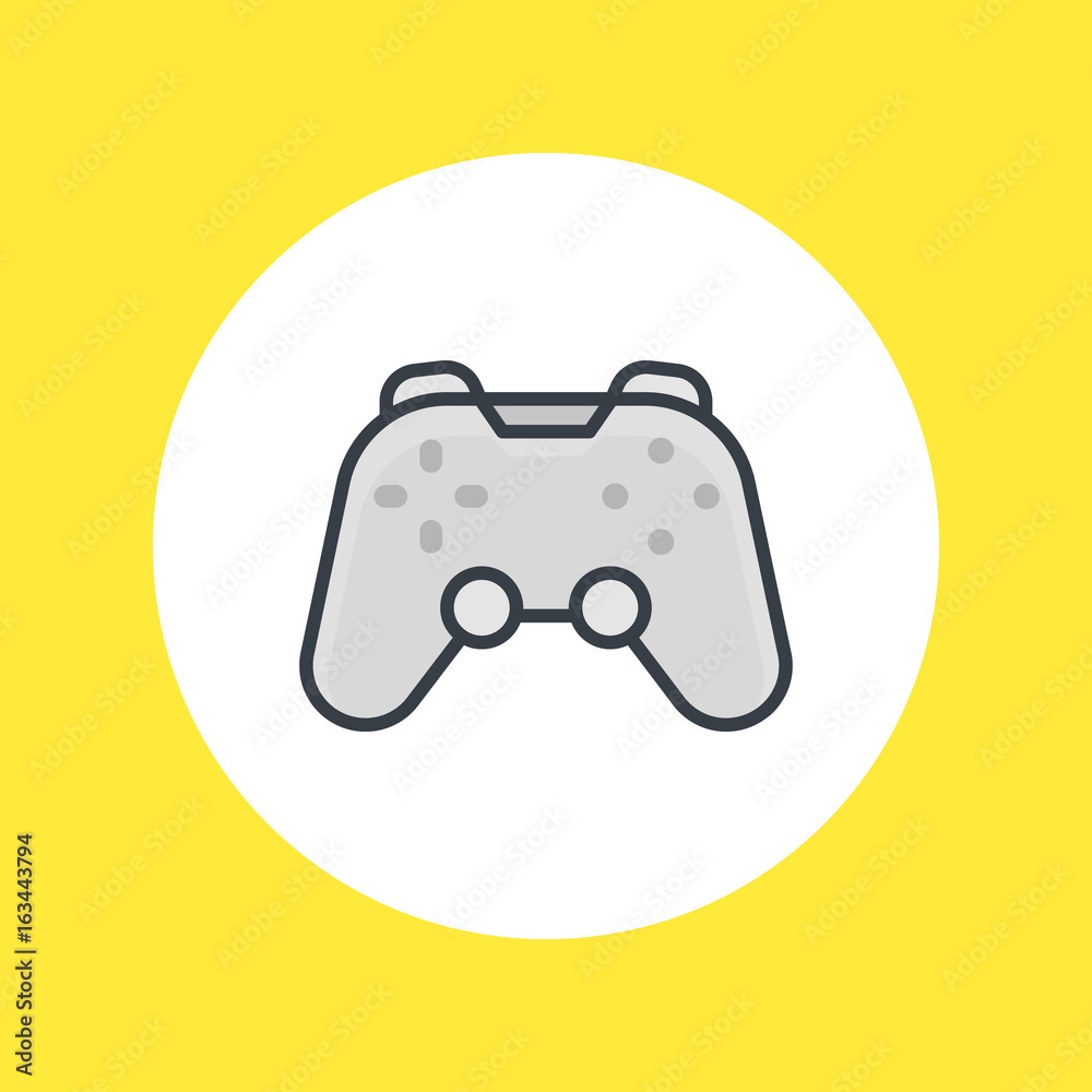 gamepad icon on white, vector illustration gamepad icon on white, vector illustration