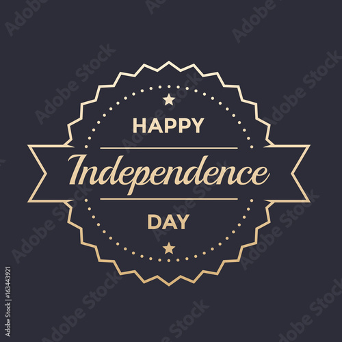 Happy Independence Day badge