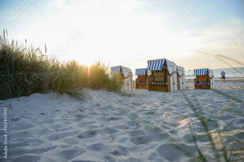 Strandkorb an der Ostsee