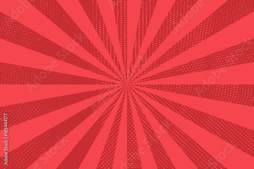 Rays pop art background. retro vector illustration