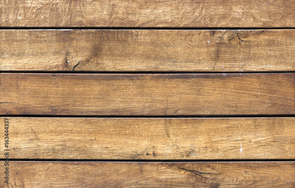 Fototapeta premium Wood texture, horizontal wooden boards