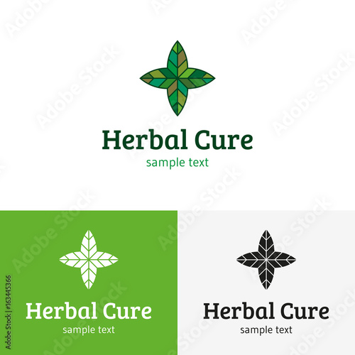 Herbal Cure Logo Template