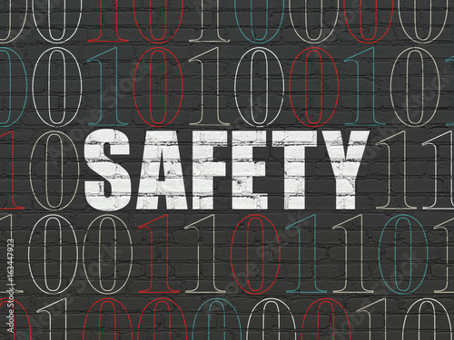 Privacy concept: Safety on wall background