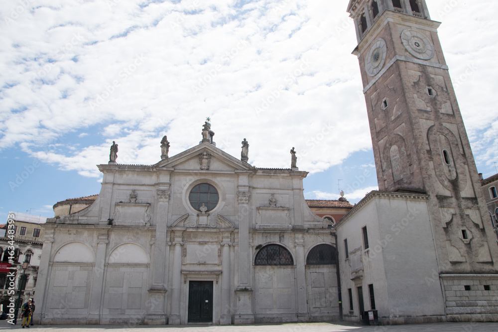 The church Santa Maria Formosa (campanile di Santa Maria Formosa) in Venice, Italy