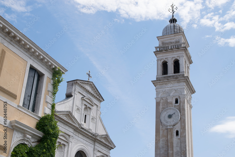 The church Santa Maria Formosa (campanile di Santa Maria Formosa) in Venice, Italy