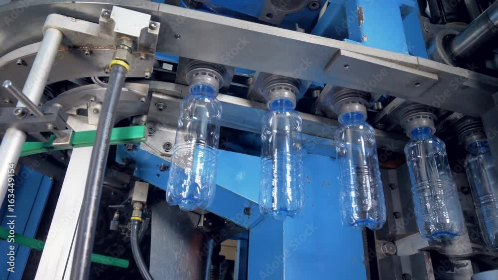 Fast moving track of water bottle blow molding machine.  