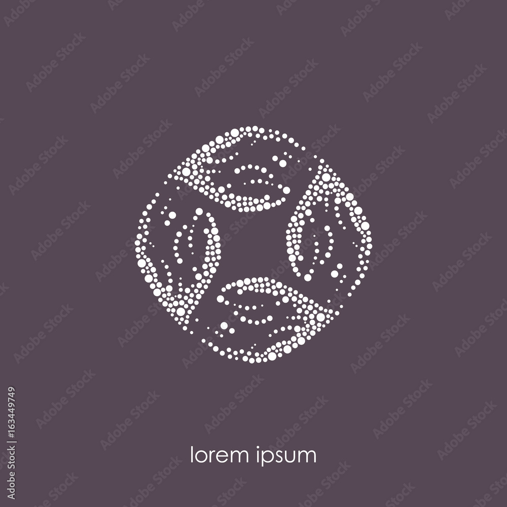 Naklejka premium Abstract Symbol. Bubbles Design. Infinity. Technologies.