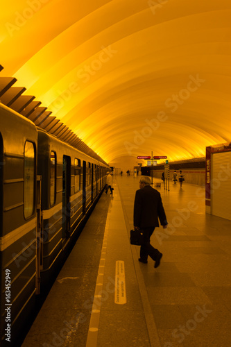 A Shot In The Metro In St. Petersburg