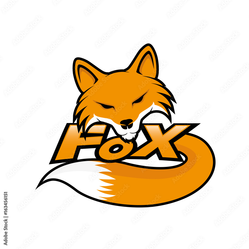 Fox sign. Stock Vector Adobe Stock