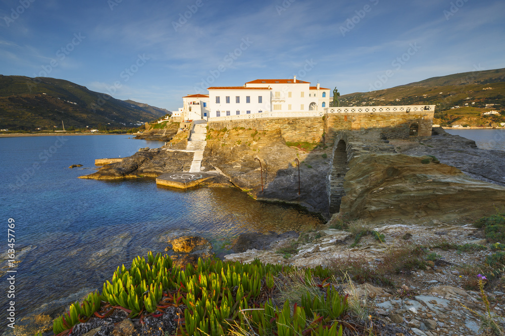Chora of Andros island early in the morning.
