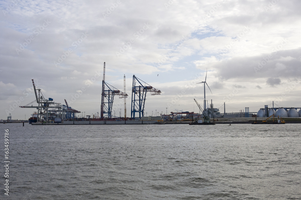 Cargo traffic in Hamburg. It's the central hub for trade with Eastern & Northern Europe.