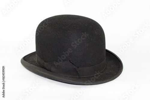 Gentleman's Bowler Hat on White Background