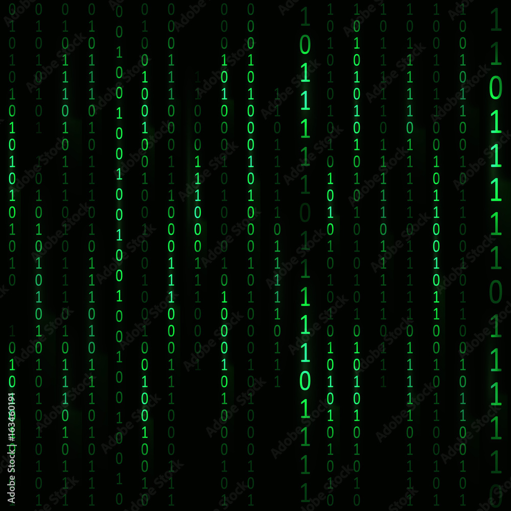 Matrix Hacker Background. Vector