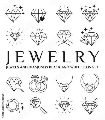 Diamonds icon set