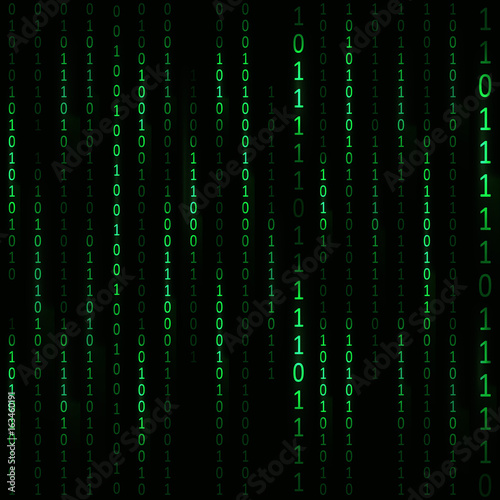 Matrix Hacker Background. Vector