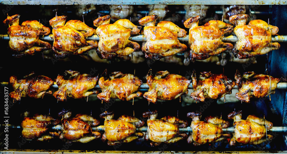 Grilled chickens